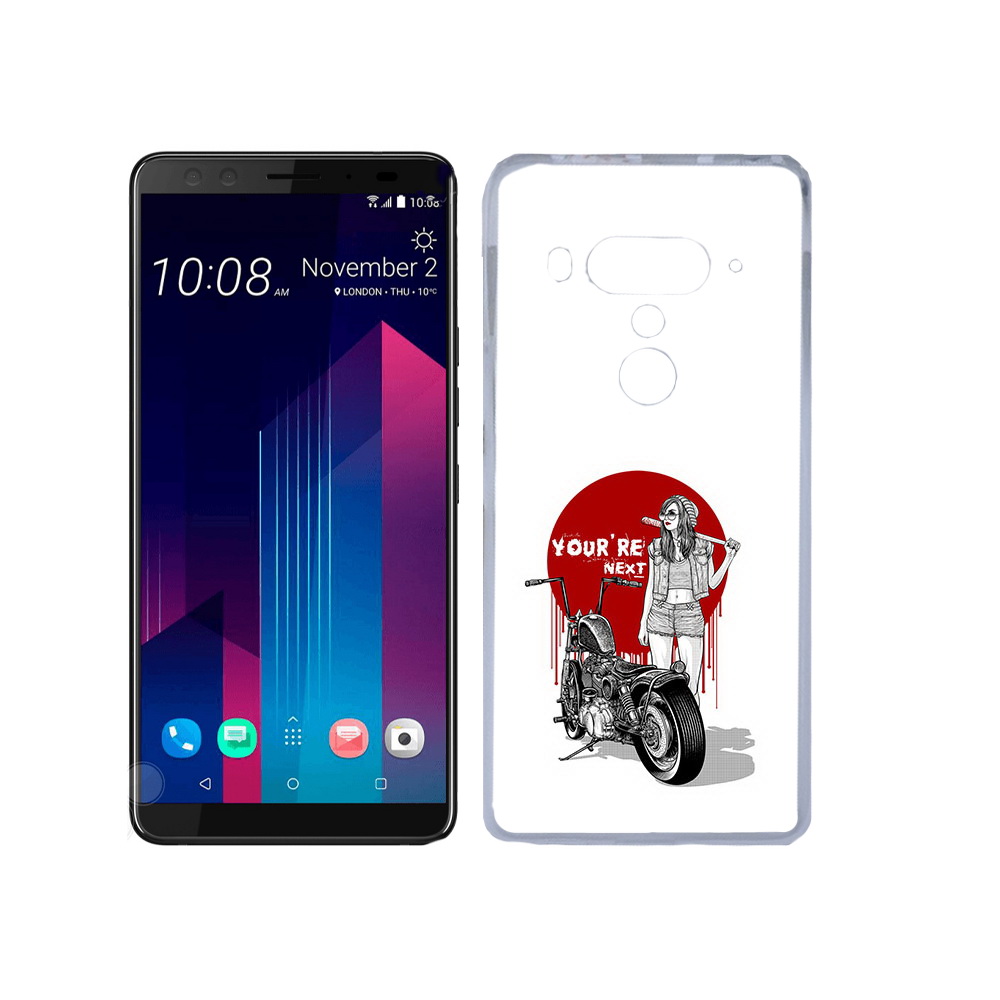 

Чехол MyPads Tocco для HTC U12+ девушка с мотоциклом, Прозрачный, Tocco