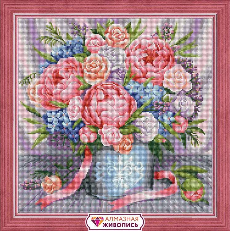 

Алмазная вышивка Алмазная Живопись «Милый букет»