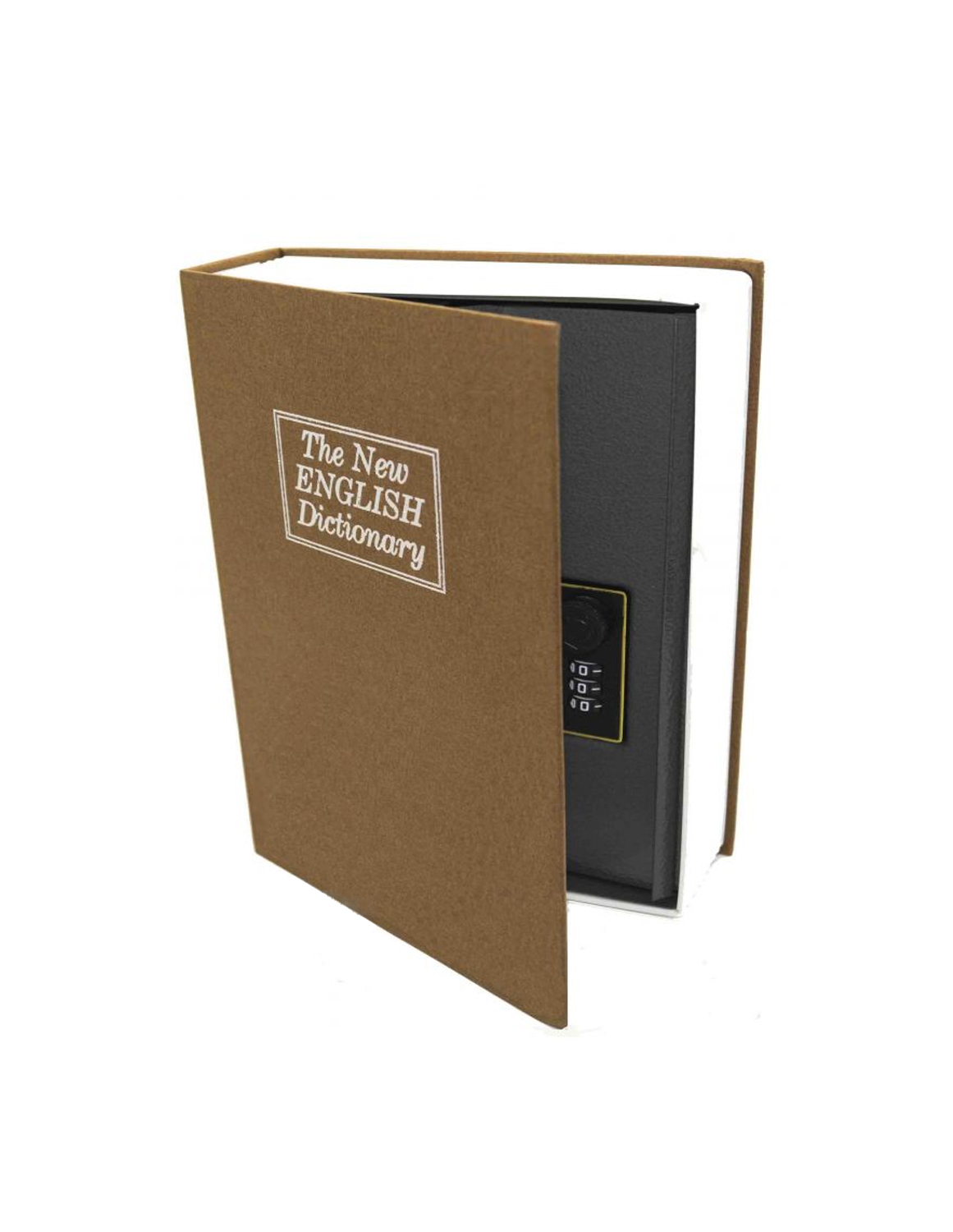фото Механический сейф-книга urm для денег и документов, коричневый