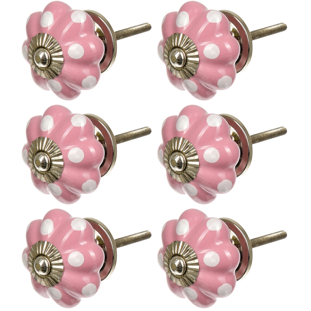 

Ручки для мебели BLUMEN HAUS 66259 - 6 шт., Розовый, 66259