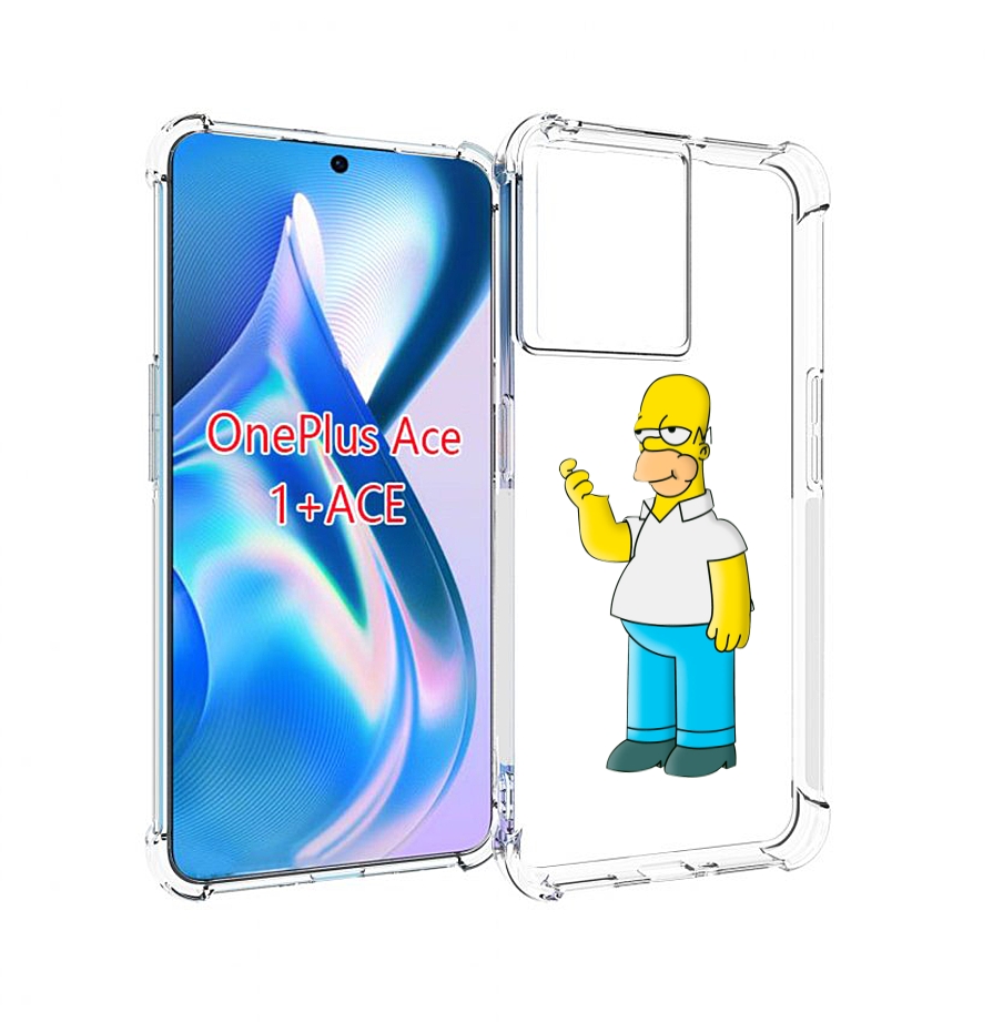 

Чехол MyPads гомер-симпсон для OnePlus Ace, Прозрачный, Tocco