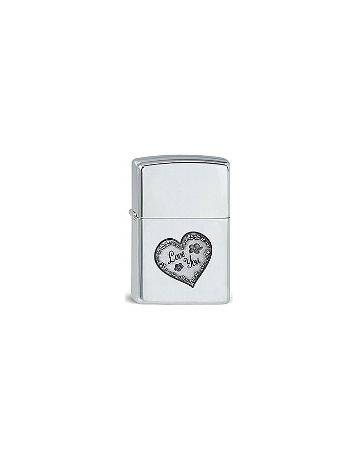 

Зажигалка Zippo Love you Floral 250, Серебристый;черный, Love you Floral 250