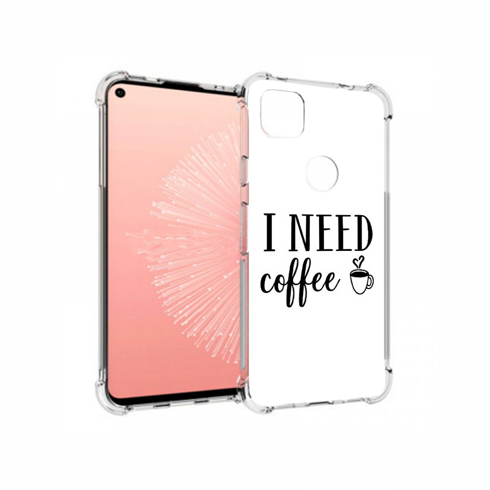 

Чехол MyPads Tocco для Google Pixel 4A Мне нужен кофе, Прозрачный, Tocco