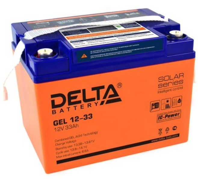 Аккумуляторная батарея для ИБП Delta GEL 12-33 12В,  33Ач