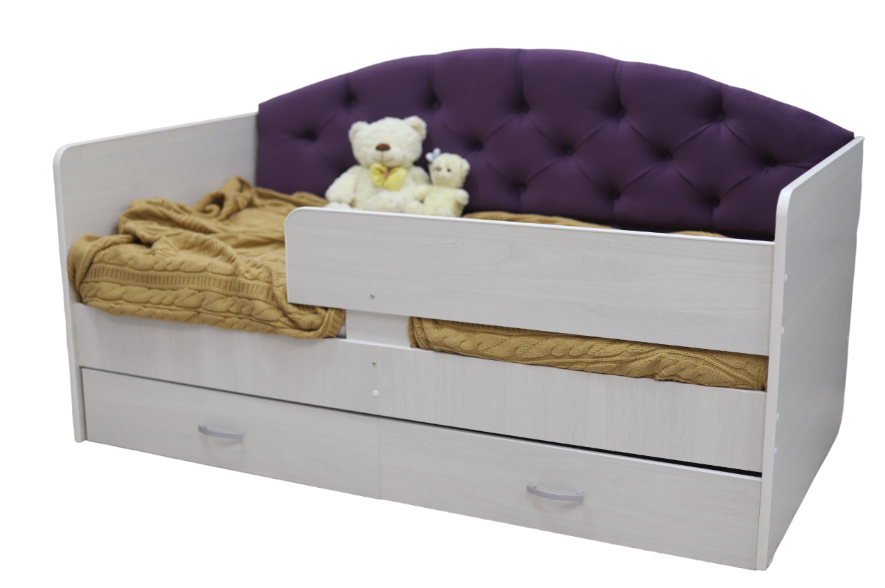 Кровать детская Тренд Мебель Сказка-Lite Анкор + фиолетовый 164х84