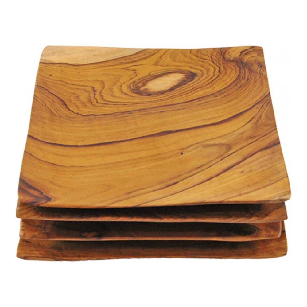 

Набор тарелок Be Home Teak 4 шт, 12х12 см, 10-29Be, Teak