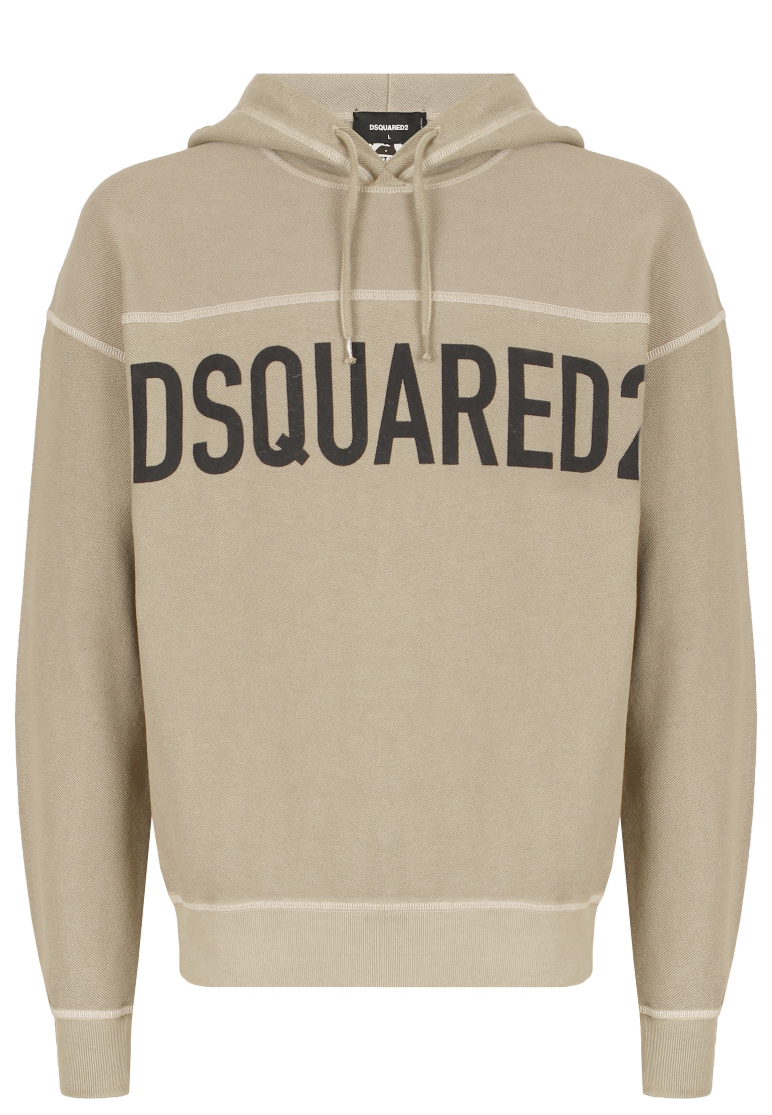Худи унисекс DSquared2 129244 бежевое XS
