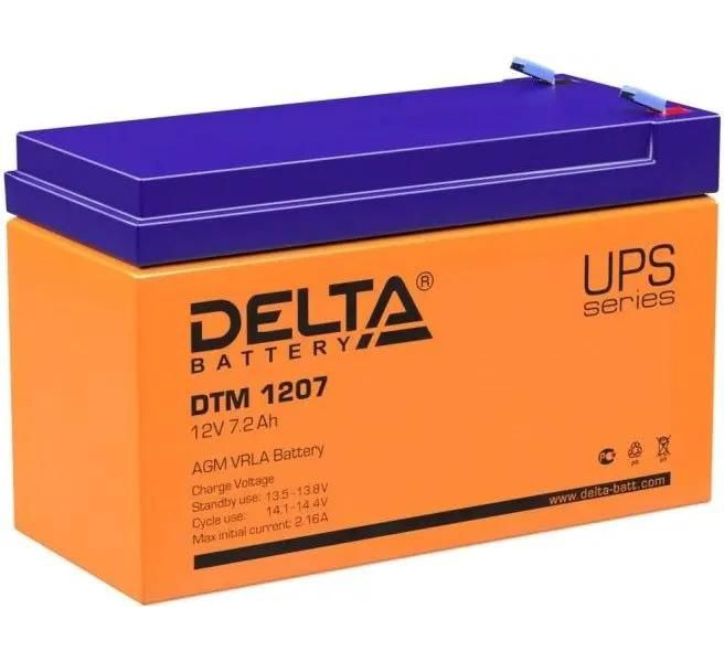 Аккумуляторная батарея для ИБП Delta DTM 1207 12В 72Ач 4180₽