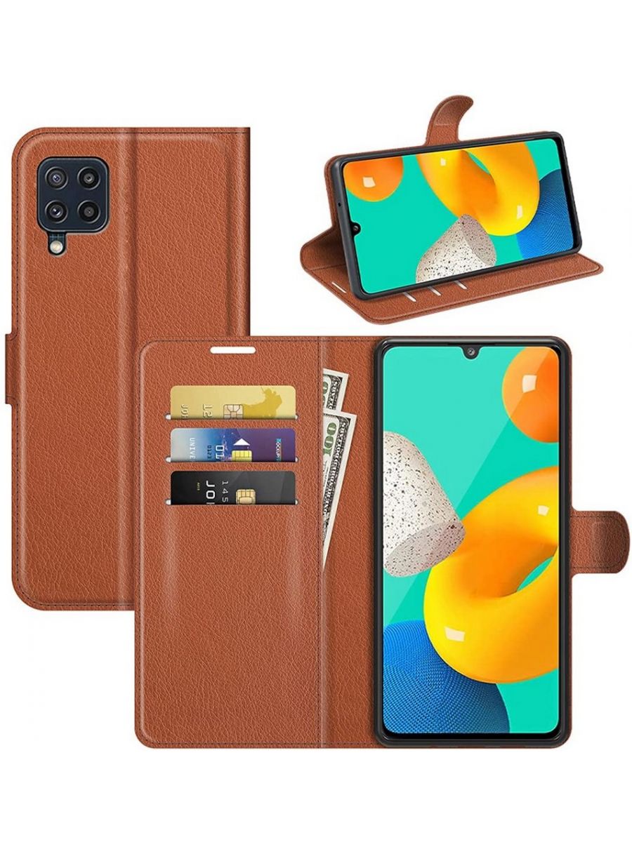 

Brodef Wallet Чехол книжка кошелек для Samsung Galaxy M32 красный