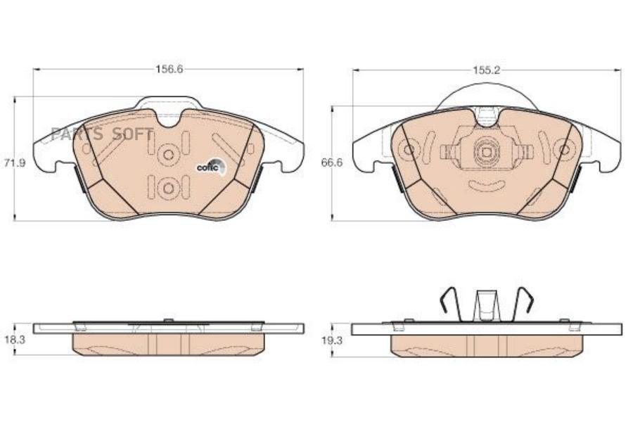 

Колодки тормозные передние FORD GALAXY/MONDEO/S-MAX 11-