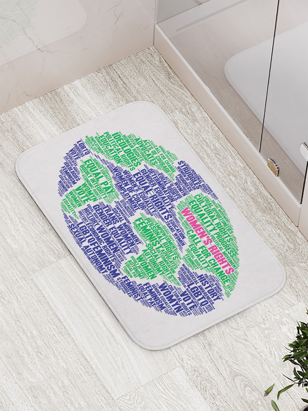 

bath_67423 Коврик противоскользящий для ванной, сауны, бассейна, 77х52 см