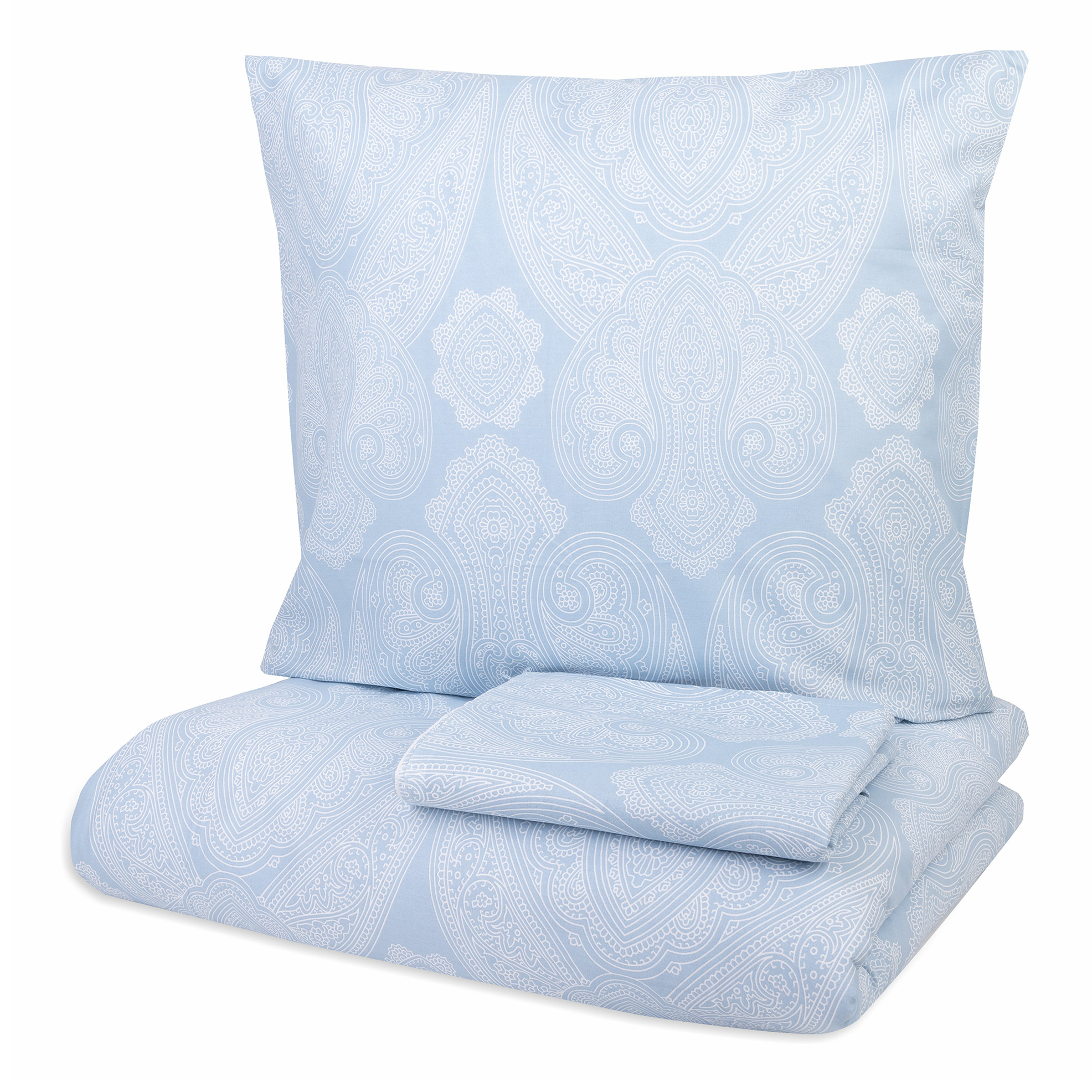 фото Комплект постельного белья actuel 1,5 сп хлопок голубой