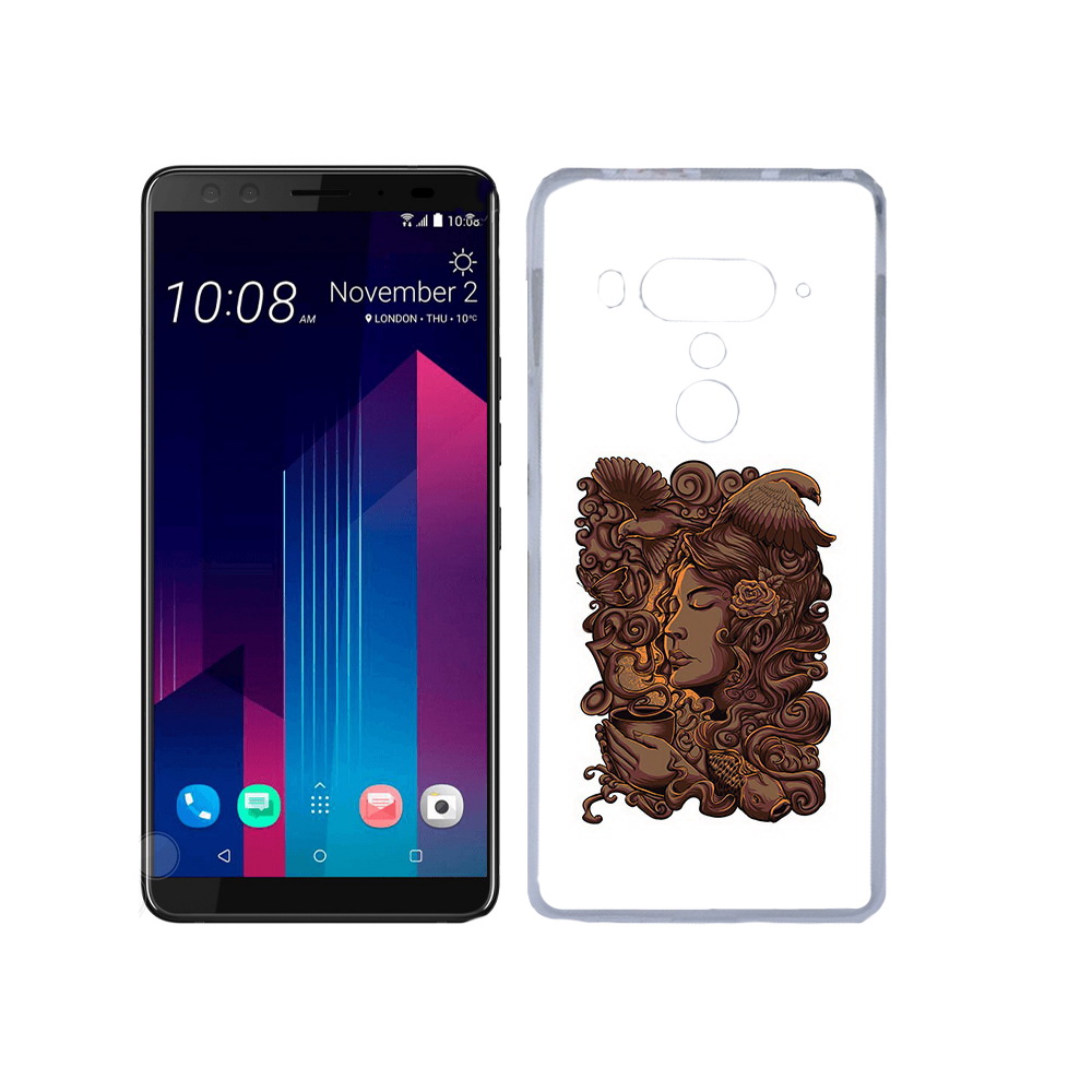 

Чехол MyPads Tocco для HTC U12+ девушка с длинными волосами абстракция, Прозрачный, Tocco