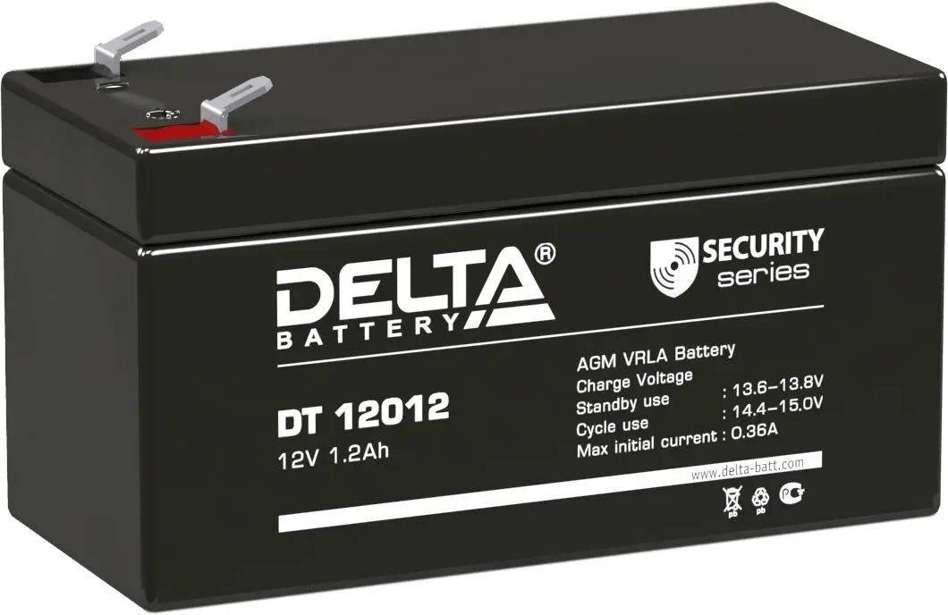 Аккумуляторная батарея для ИБП Delta DT 12012 12В,  1.2Ач