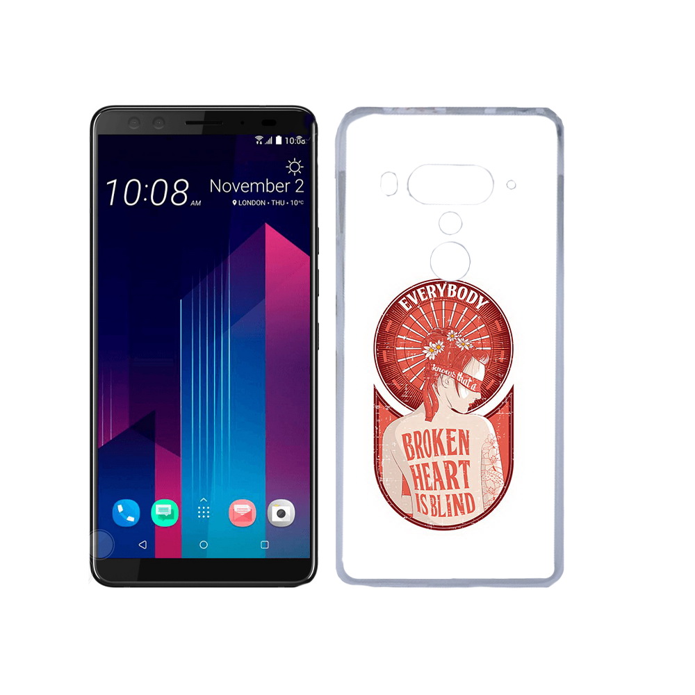 

Чехол MyPads Tocco для HTC U12+ девушка разбитое сердце, Прозрачный, Tocco