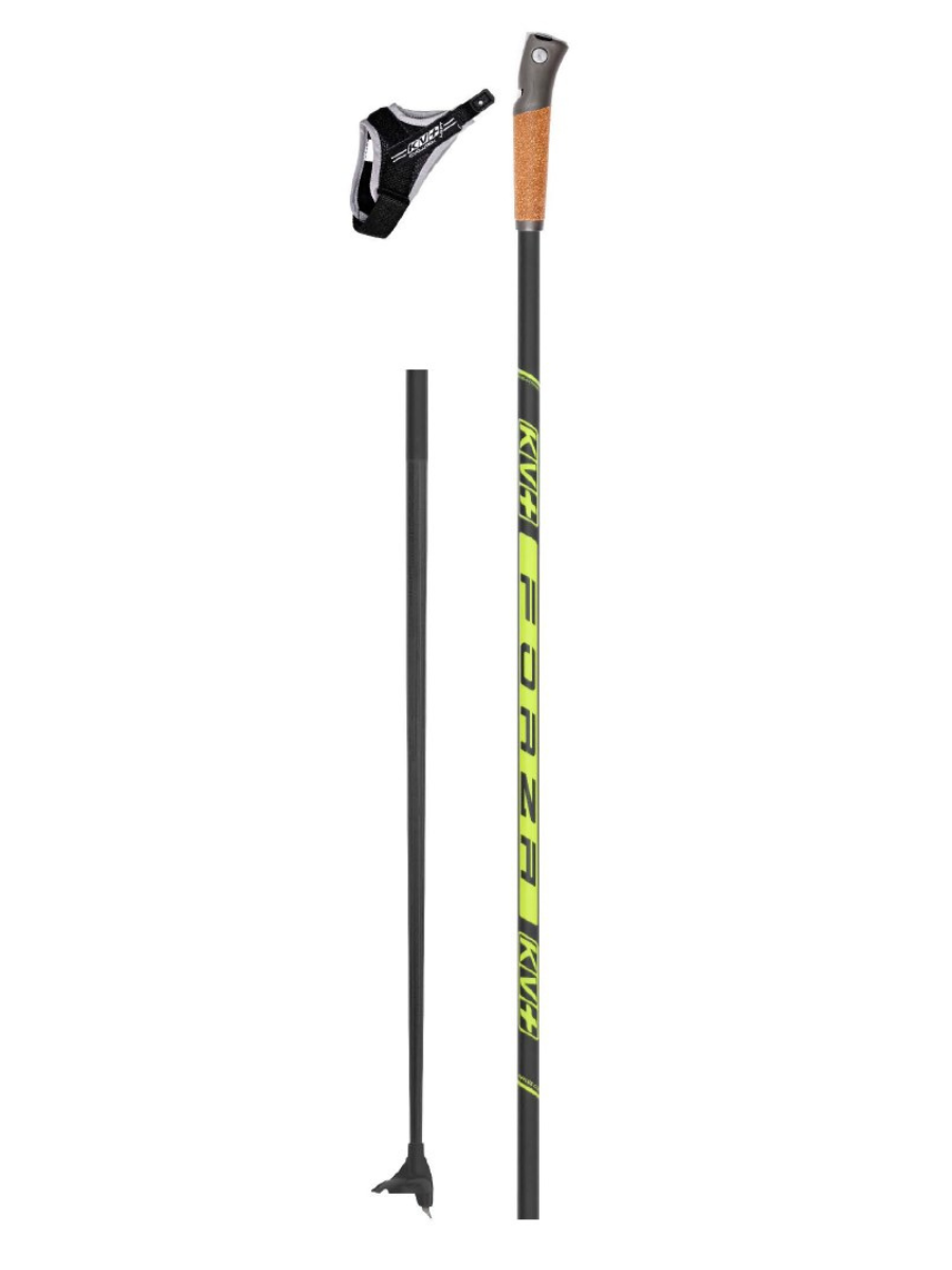 Палки лыжные Forza Clip cross country pole желтый 172.5 см