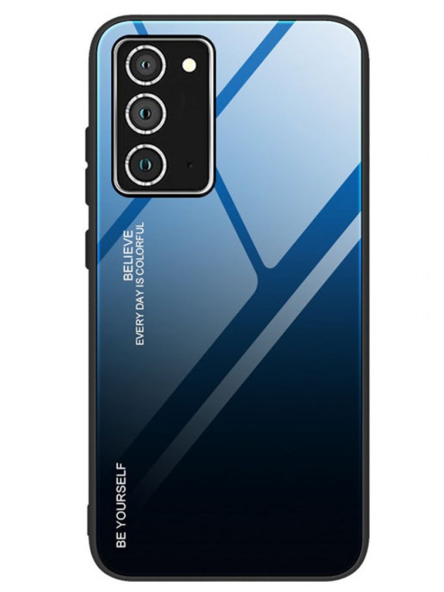

Brodef Gradation стеклянный чехол для Samsung Galaxy A72 Синий