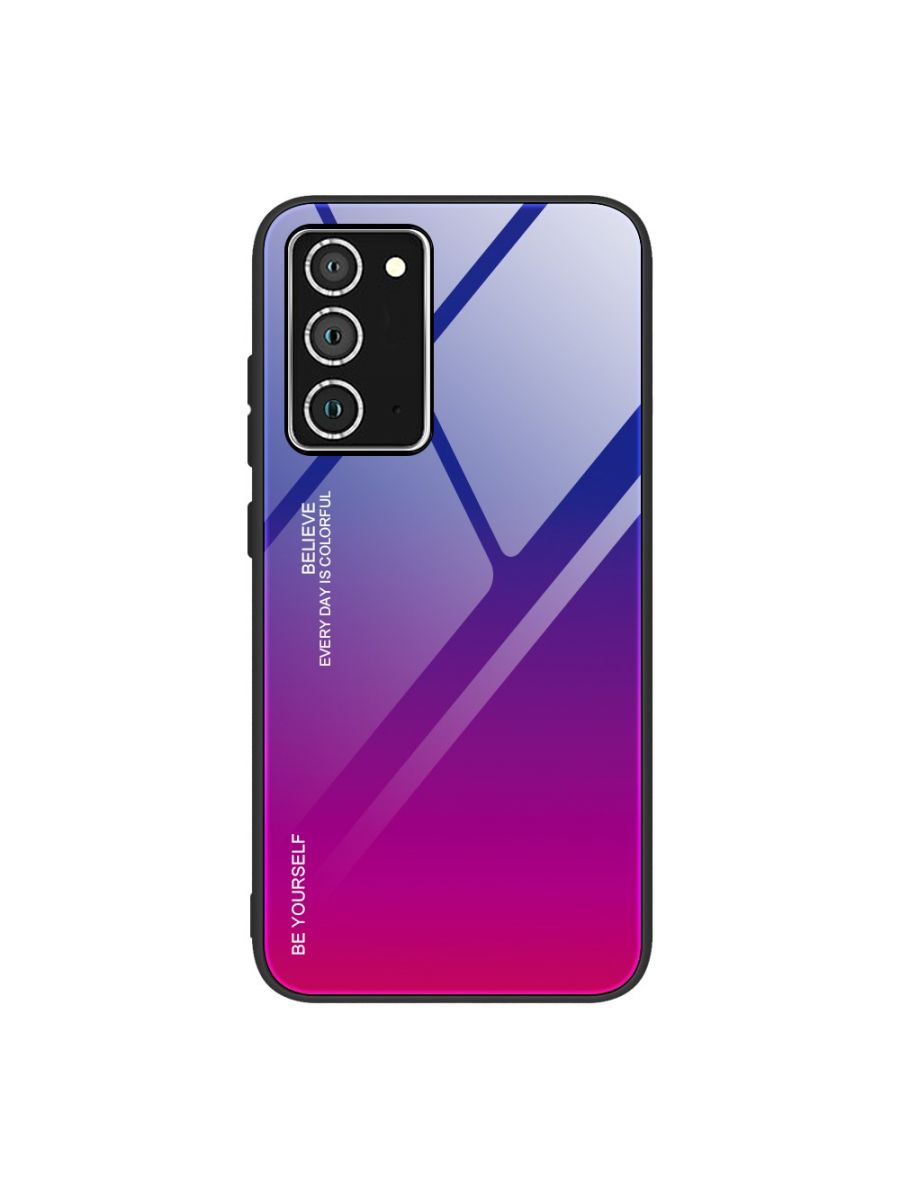 

Brodef Gradation стеклянный чехол для Samsung Galaxy A52 Синий/Розовый