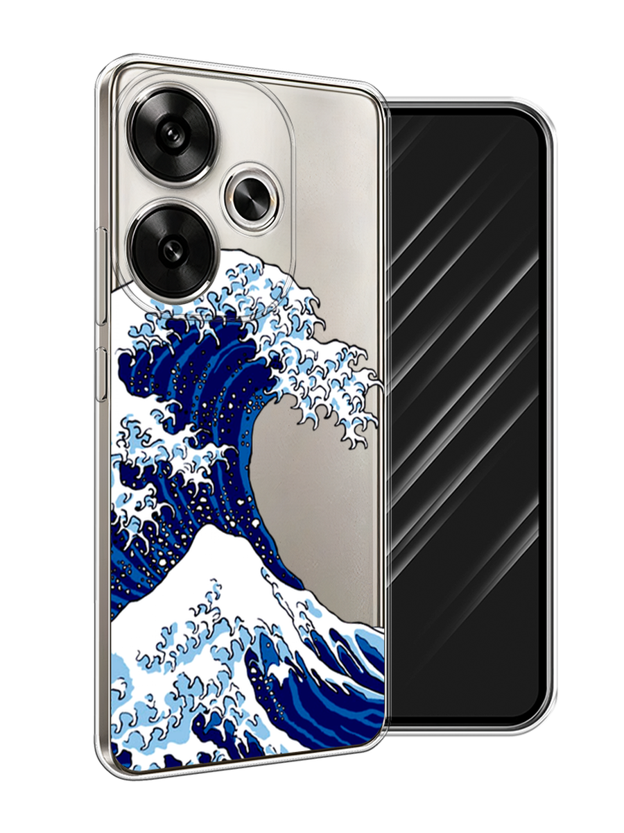 

Чехол Awog на Xiaomi Redmi Turbo 3 "Волна в Канагаве", Синий;белый, 322150-1
