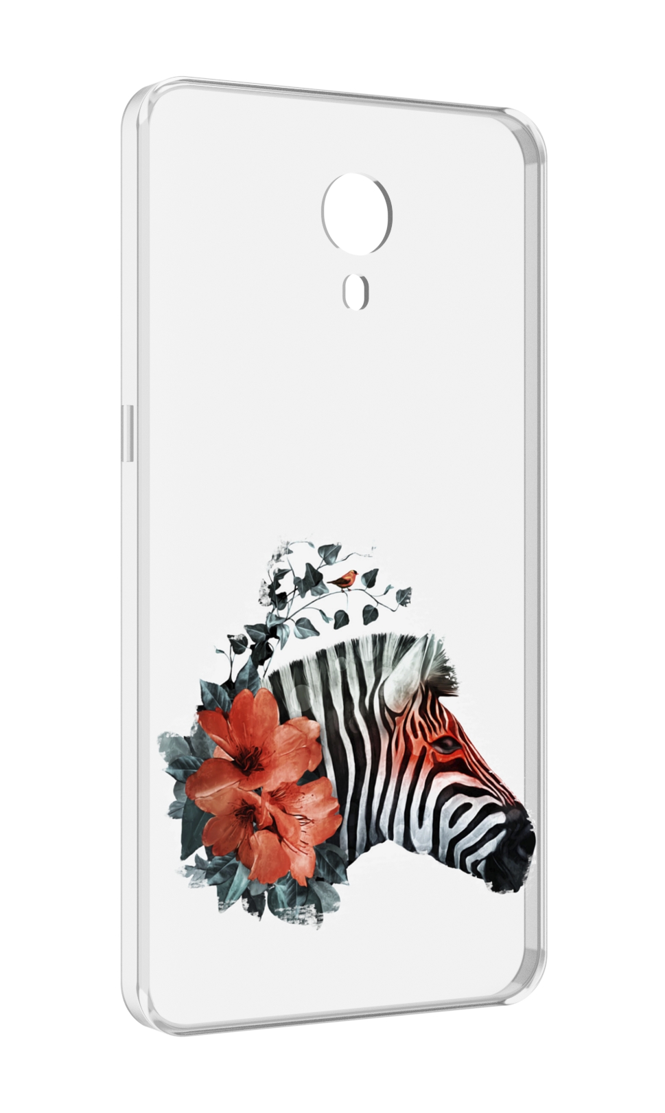 

Чехол MyPads Зебра с цветами для Meizu M3 Note, Прозрачный, Tocco