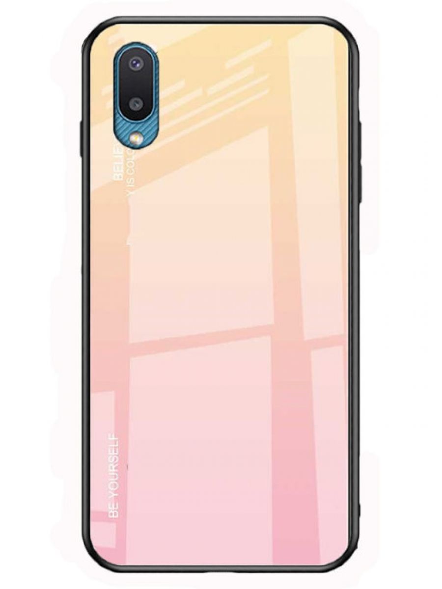 

Brodef Gradation стеклянный чехол для Samsung Galaxy A02 Желтый