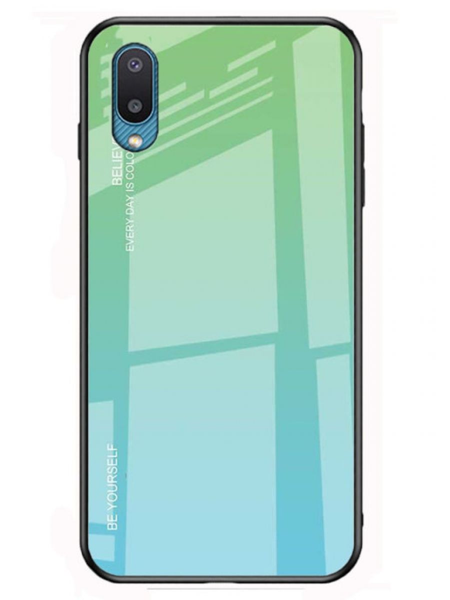 

Brodef Gradation стеклянный чехол для Samsung Galaxy A02 Зеленый