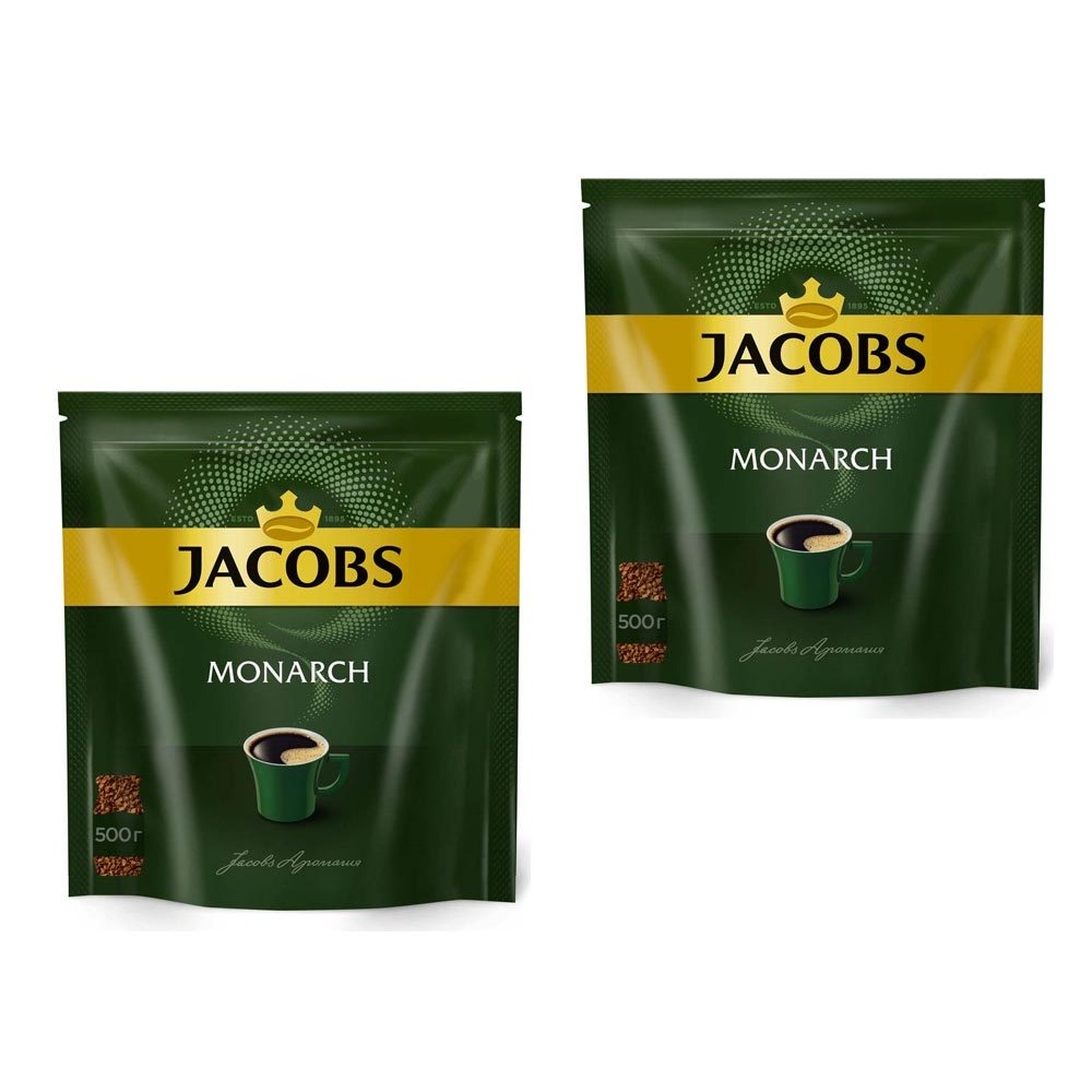 Кофе растворимый Jacobs monarch 500 г х 2 шт