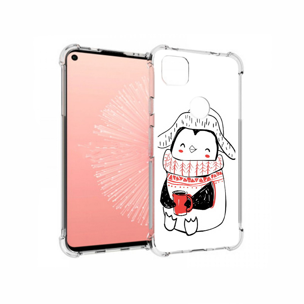 

Чехол MyPads Tocco для Google Pixel 4A Милый пингвин, Прозрачный, Tocco