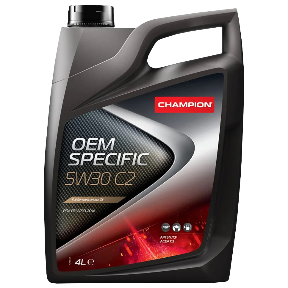 Моторное масло Champion синтетическое Oem Specific 5w30 C2 4л