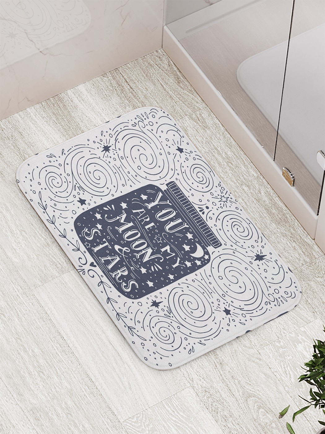 

bath_67178 Коврик противоскользящий для ванной, сауны, бассейна, 77х52 см