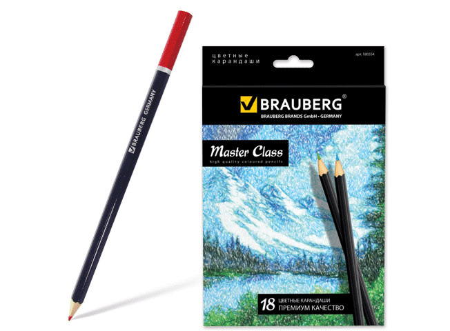 фото Набор цветных карандашей (18 цветов) brauberg