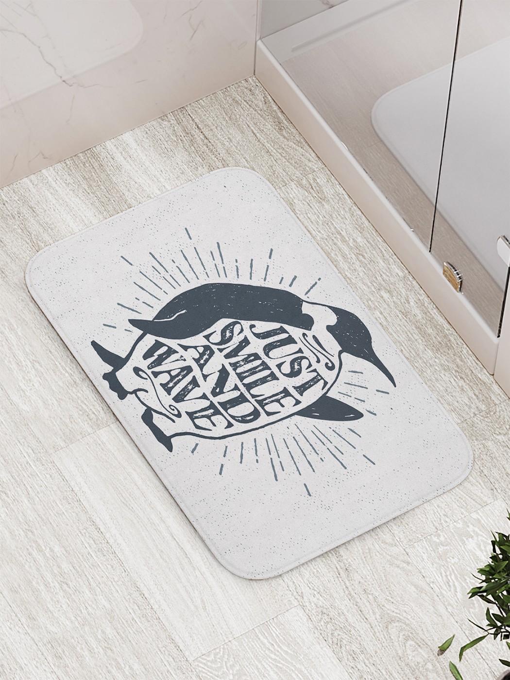 

bath_67144 Коврик противоскользящий для ванной, сауны, бассейна, 77х52 см