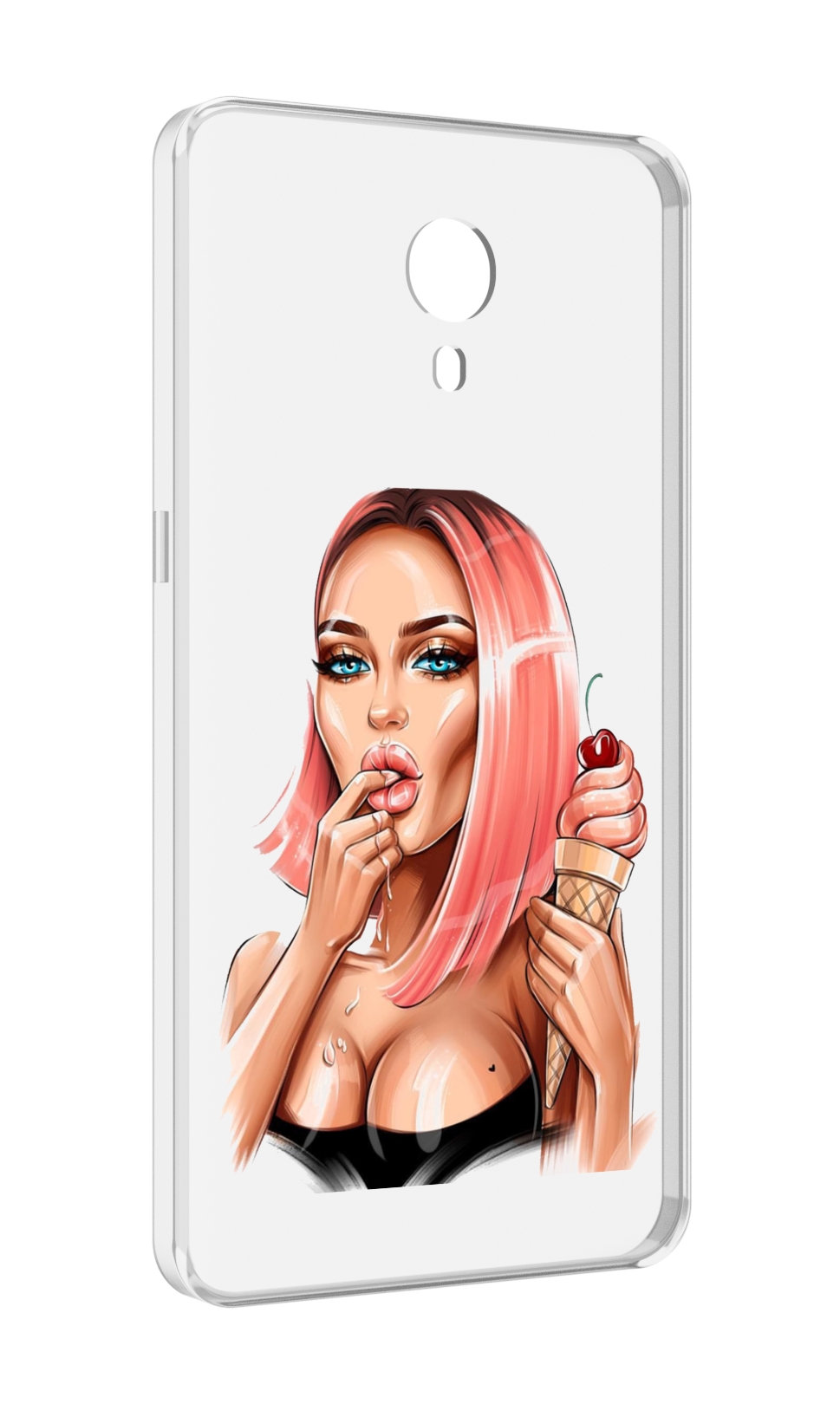 

Чехол MyPads Девушка-и-мороженое женский для Meizu M3 Note, Прозрачный, Tocco