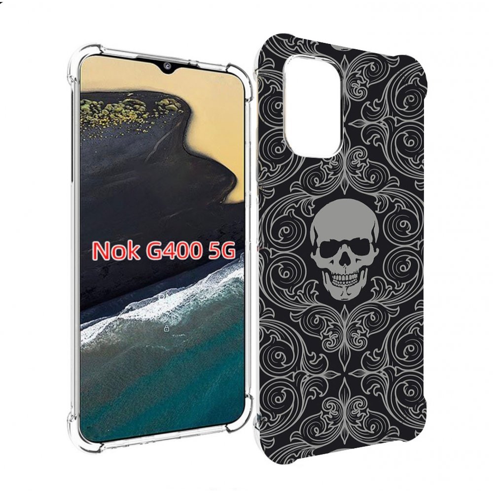 

Чехол MyPads орнамент-черепов для Nokia G400 5G, Прозрачный, Tocco