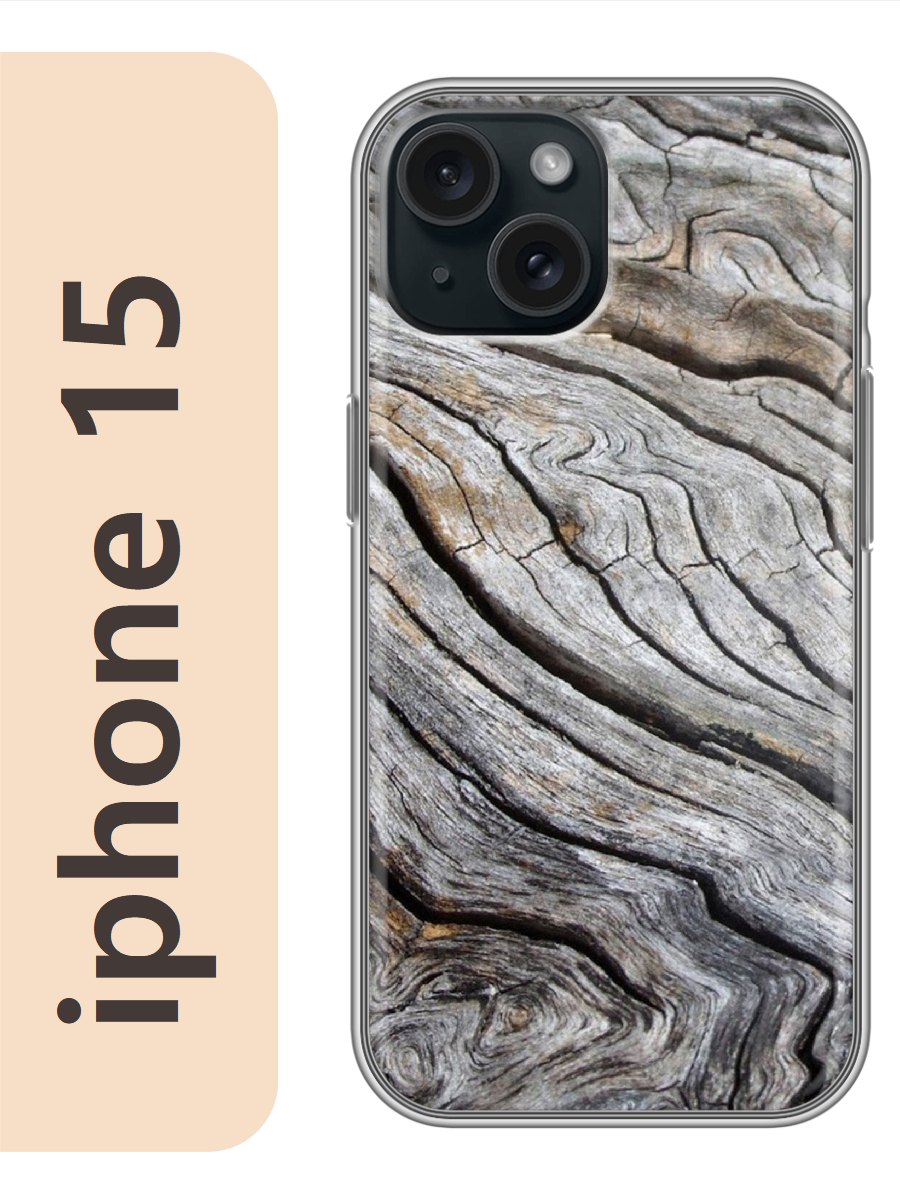 

Чехол на Apple Iphone 15 дерево 388, Прозрачный, Iph15rzne