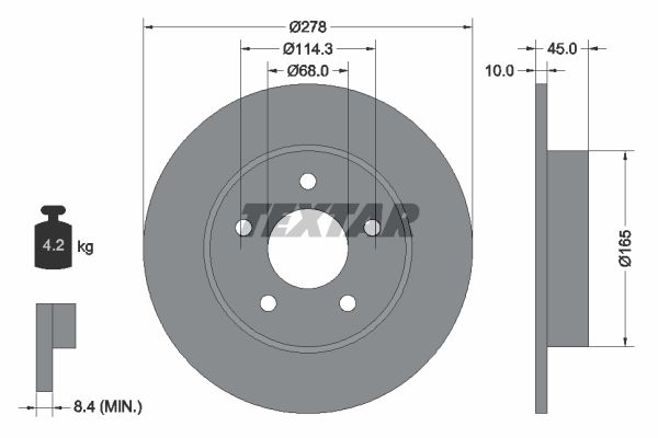 

Диск тормозной NISSAN ALMERA/PRIMERA P12 задний . 1 шт (min 1 шт)PRO с покрытием PRO