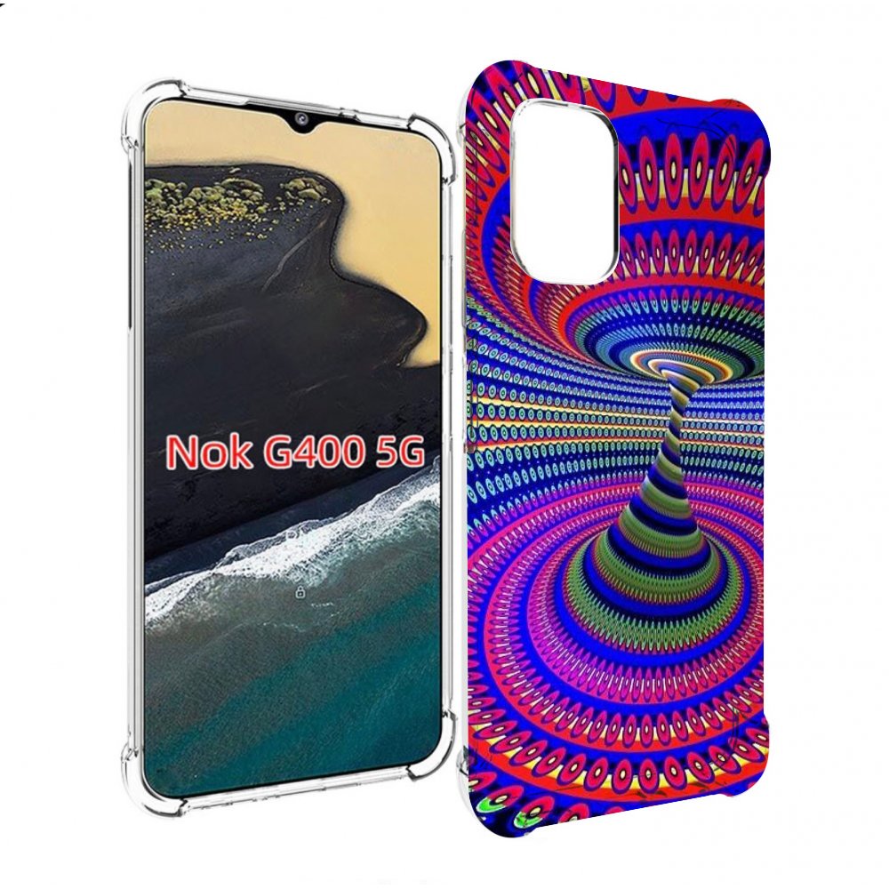 

Чехол MyPads оптическая иллюзия для Nokia G400 5G, Прозрачный, Tocco