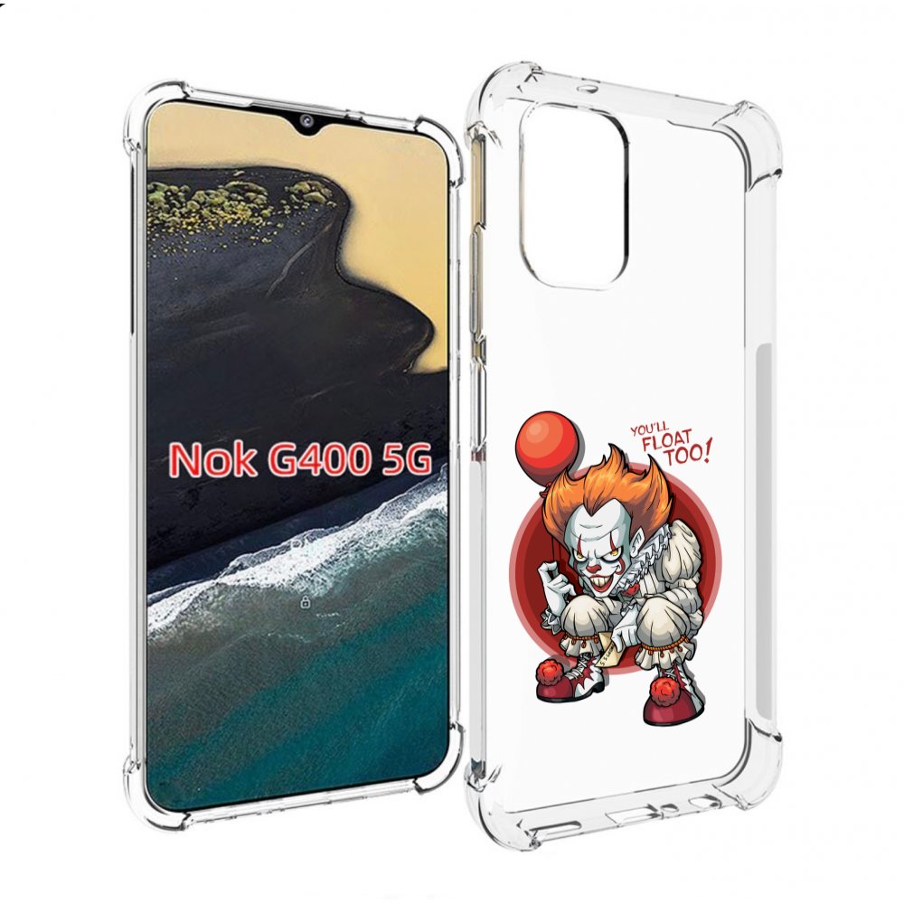 

Чехол MyPads одетый-клоун для Nokia G400 5G, Прозрачный, Tocco
