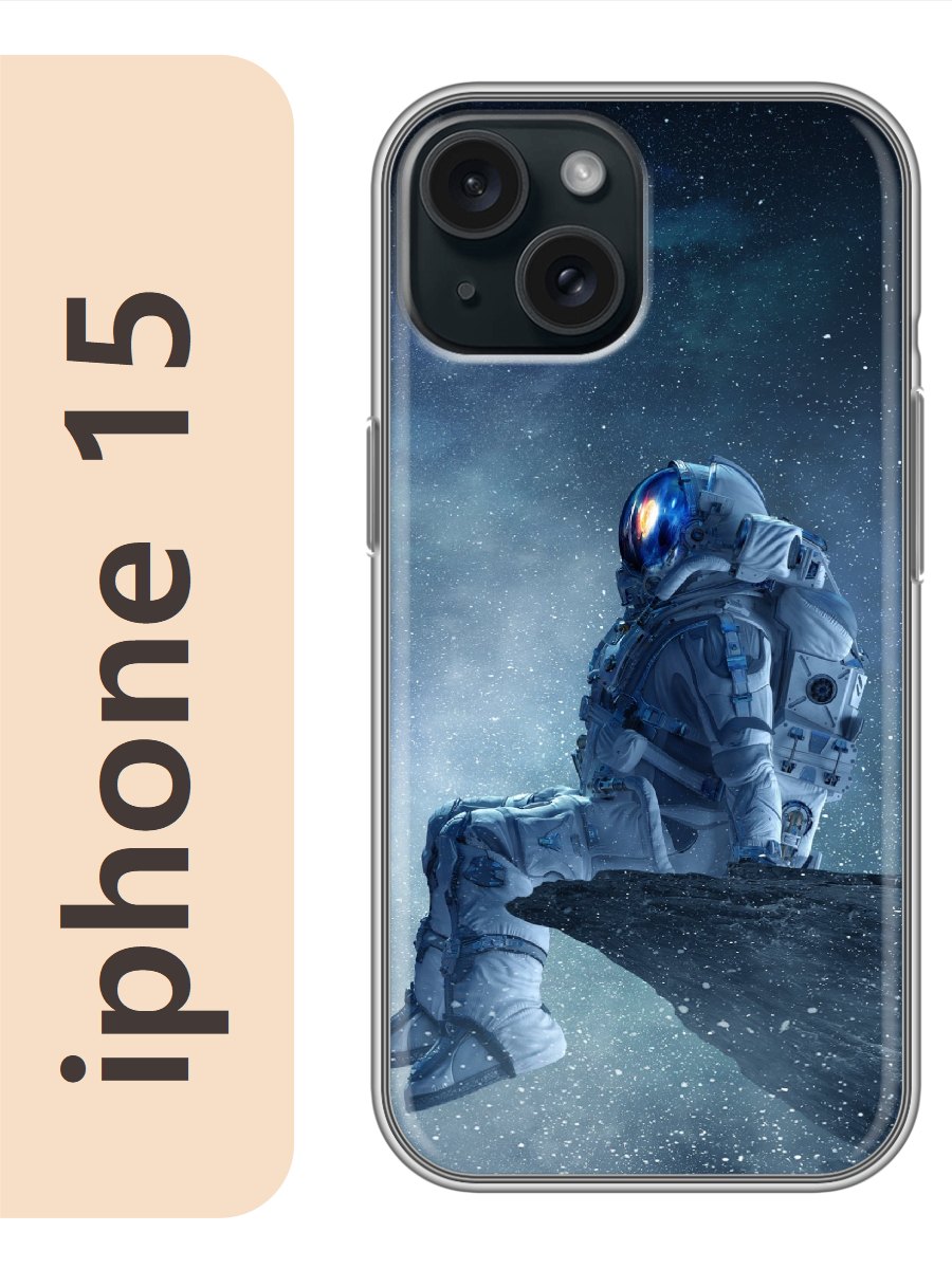

Чехол на Apple Iphone 15 космонавт 355, Iph15rzne