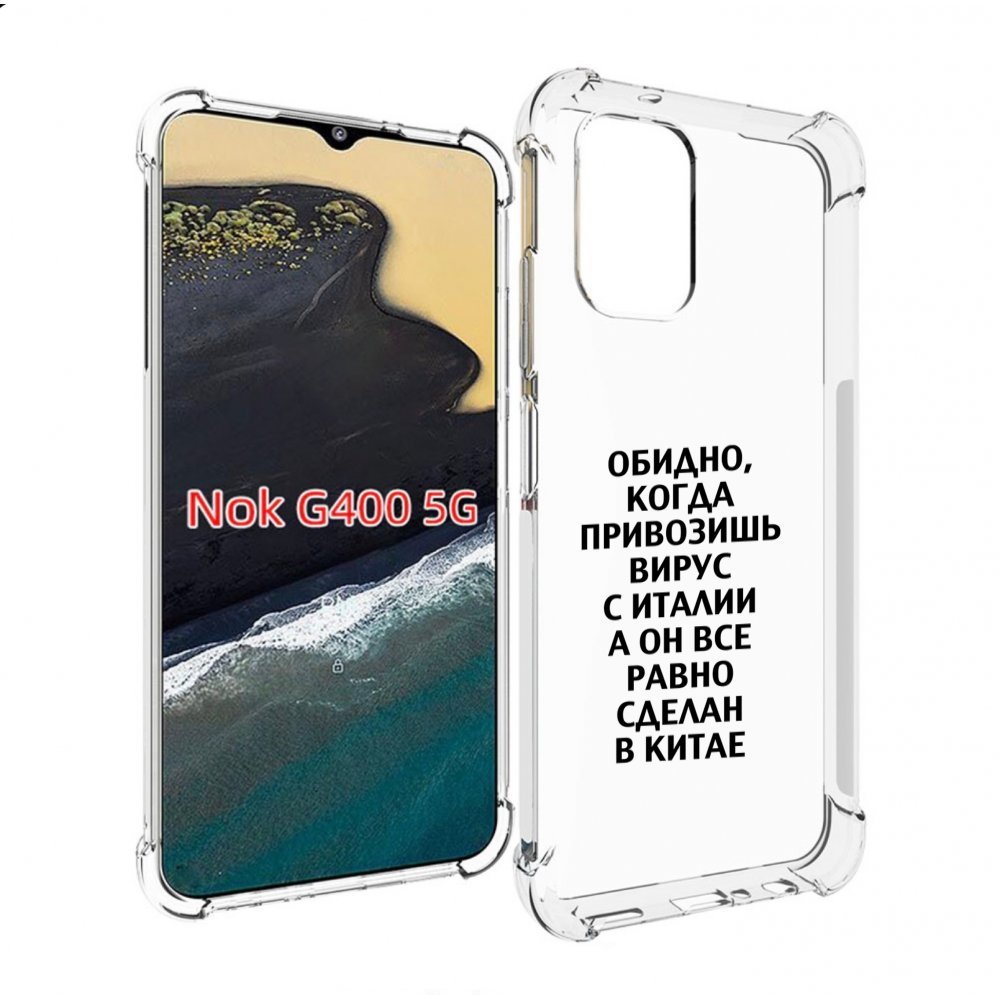 

Чехол MyPads обидно-да для Nokia G400 5G, Прозрачный, Tocco