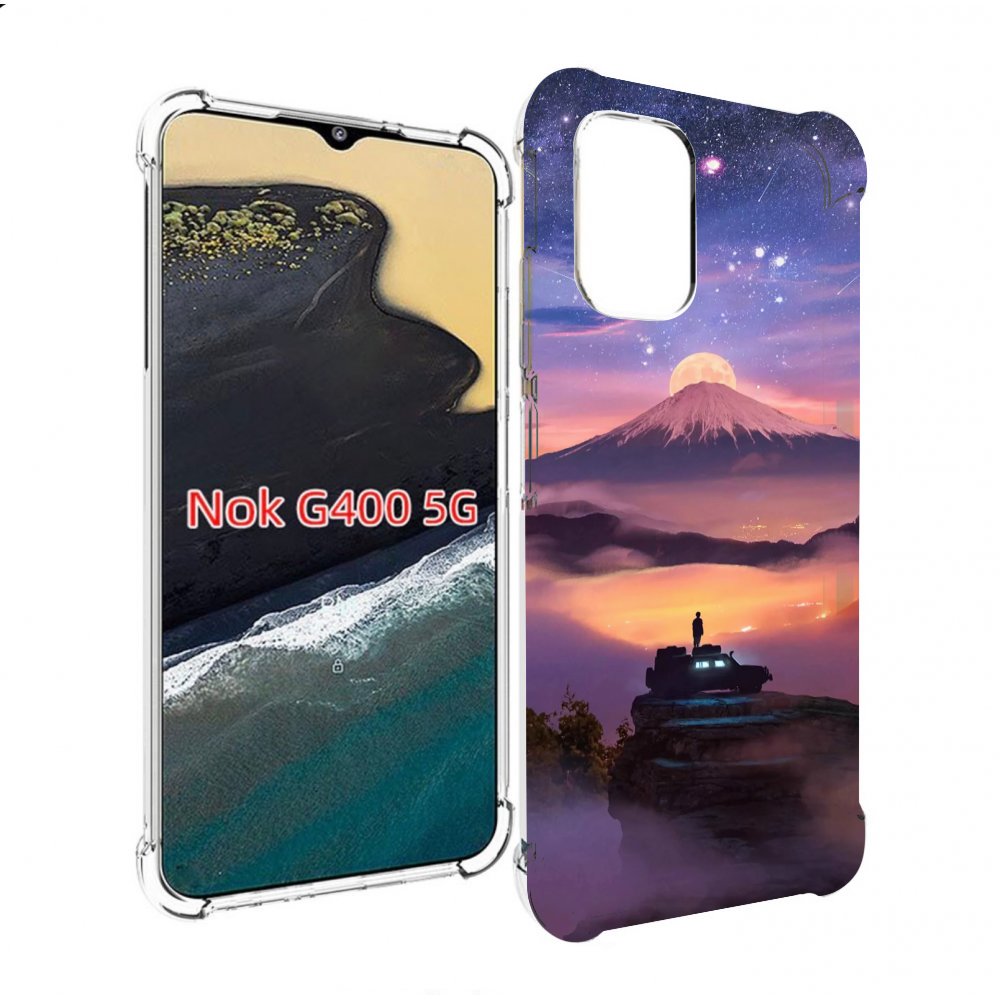 

Чехол MyPads ночь-в-горах для Nokia G400 5G, Прозрачный, Tocco