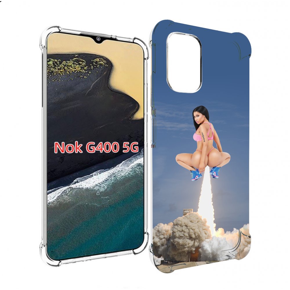 

Чехол MyPads ники-минаж-ракета детский для Nokia G400 5G, Прозрачный, Tocco