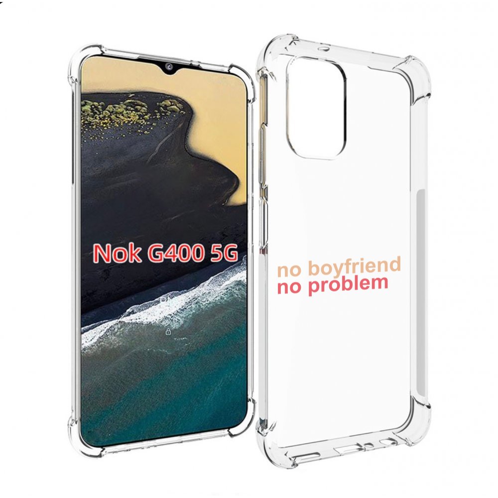 

Чехол MyPads нет-парня-нет-проблем для Nokia G400 5G, Прозрачный, Tocco