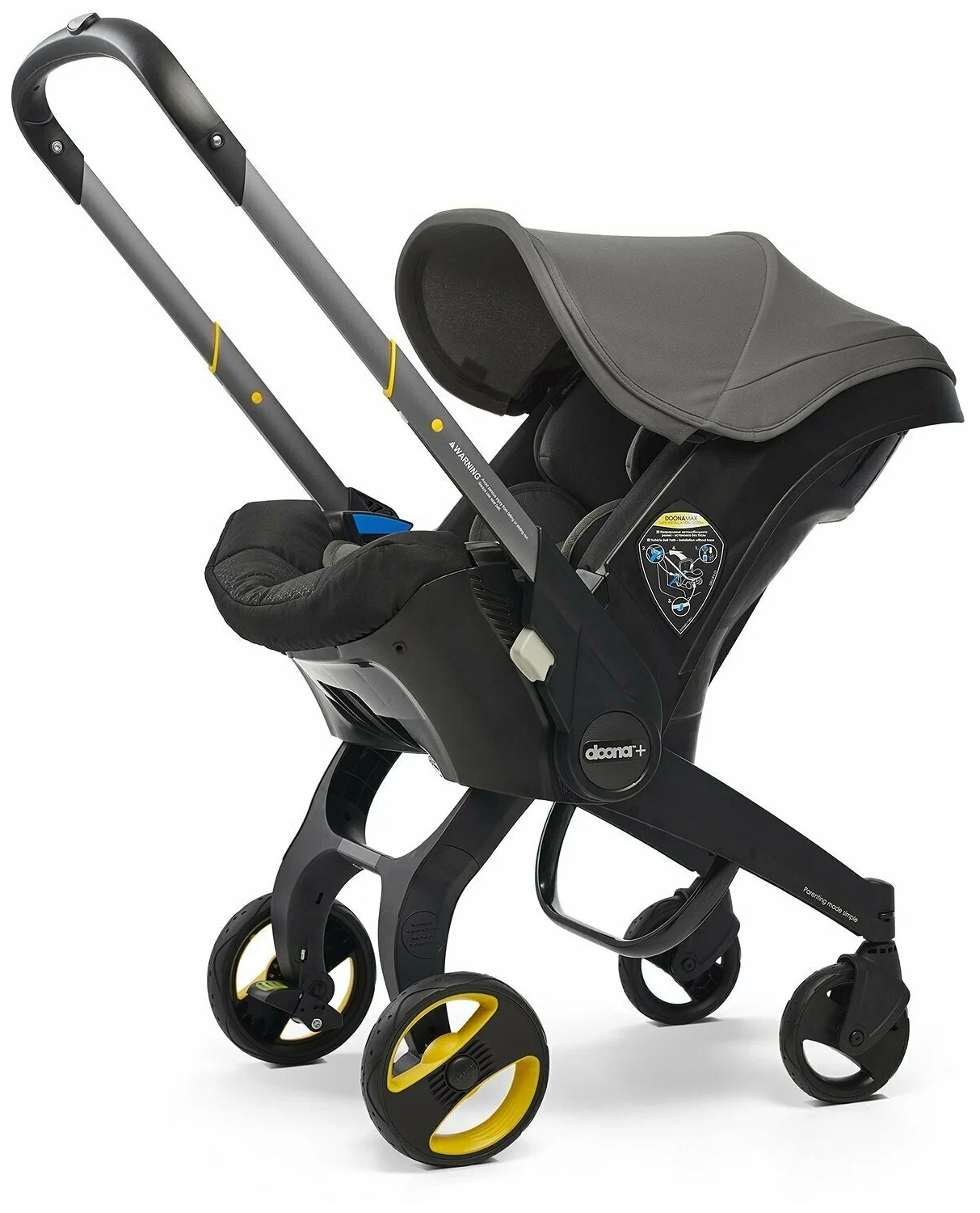 

Автолюлька группа 0+ (до 13 кг) Doona + база Isofix, Grey Hound, Серый, Doona Plus