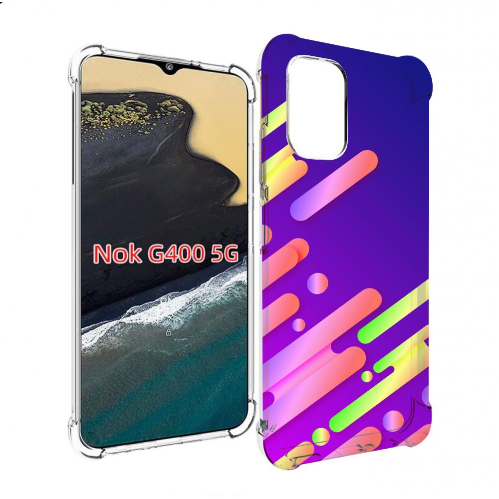 

Чехол MyPads неоновый-фон для Nokia G400 5G, Прозрачный, Tocco