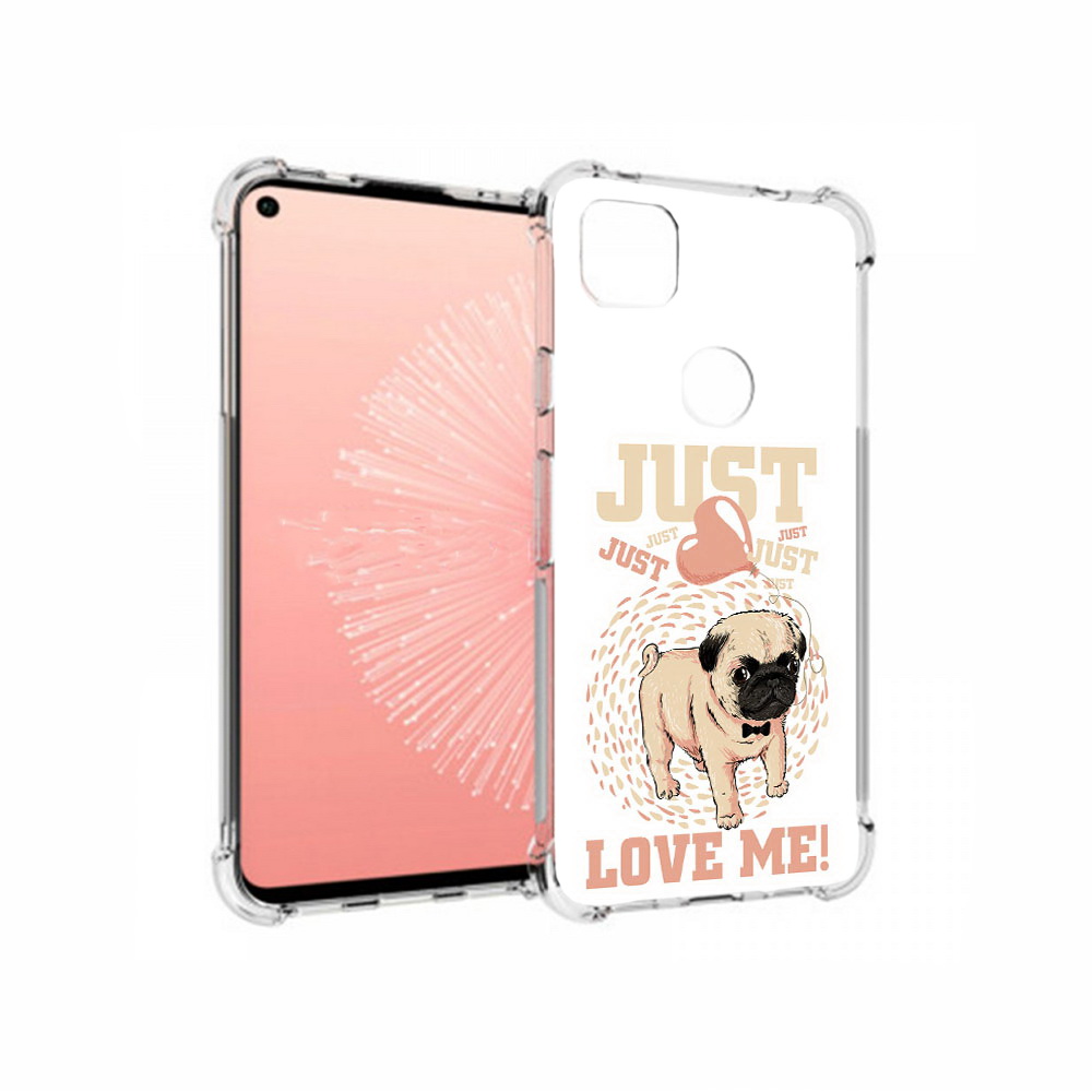 

Чехол MyPads Tocco для Google Pixel 4A Люби меня, Прозрачный, Tocco