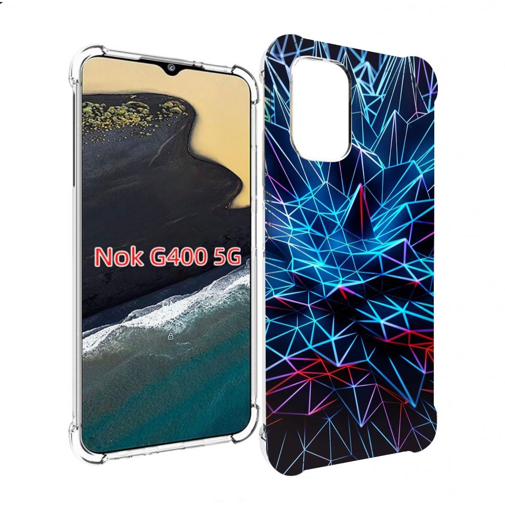 

Чехол MyPads неоновая-абстракция для Nokia G400 5G, Прозрачный, Tocco