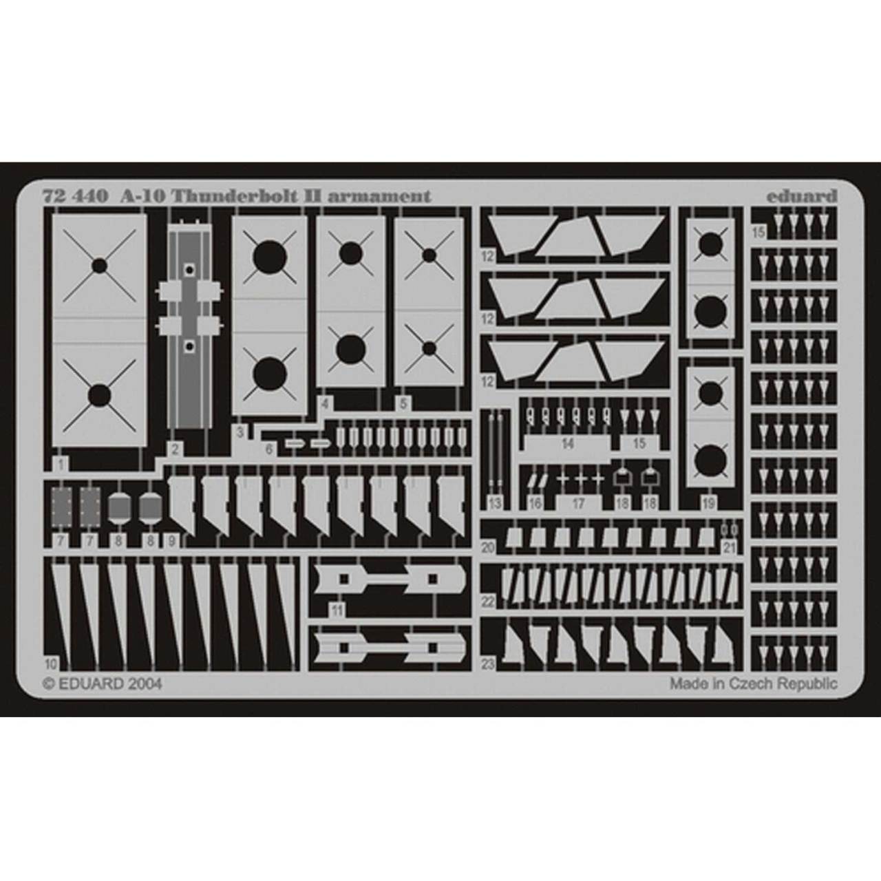 

Фототравление Eduard 72440 A-10 armament 1/72, Однотонный