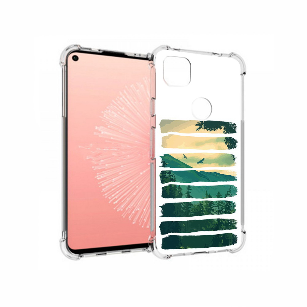 

Чехол MyPads Tocco для Google Pixel 4A Лесная чаща, Прозрачный, Tocco