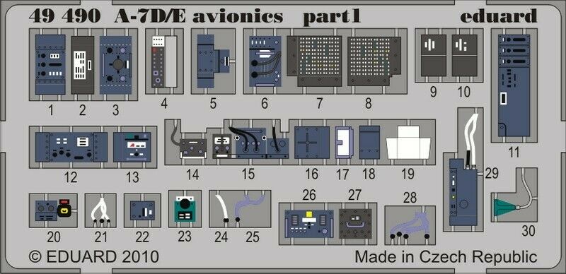 

Фототравление Eduard 49490 A-7D/E avionics 1/48